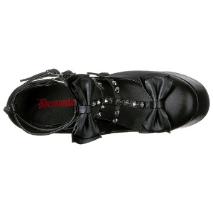 Black 14 cm DEMONIA TORMENT-600 gothic platform shoes