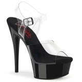 Black 15 cm EXCITE-608 Pole dancing high heels shoes