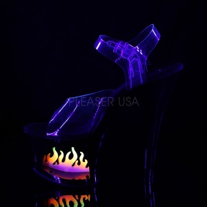 Black 18 cm MOON-708FLM High Heels Platform