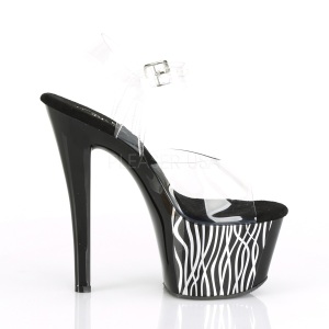 Black 18 cm Pleaser SKY-308CP-2 Pole dancing sandals