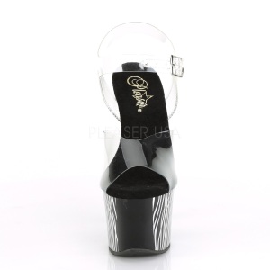 Black 18 cm Pleaser SKY-308CP-2 Pole dancing sandals