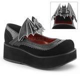 Black 6 cm DEMONIA SPRITE-09 gothic platform shoes