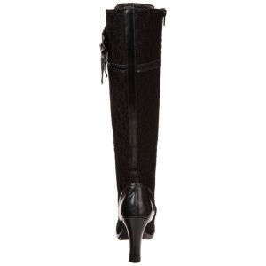 Black 9,5 cm GLAM-240 womens boots with high heels