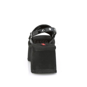 Black 9 cm DemoniaCult FUNN-32 lolita emo platform sandals