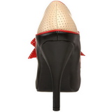 Black Beige 11,5 cm rockabilly TEMPT-27 Womens Shoes with High Heels