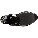 Black Crystal Stone 20 cm STARDUST-809 Platform High Heels Shoes