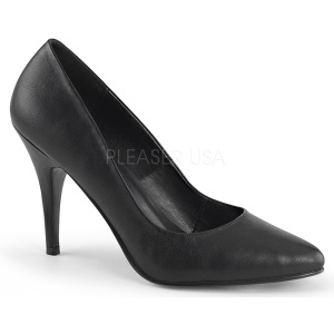 Black Leatherette 10 cm VANITY-420 Pumps High Heels for Men