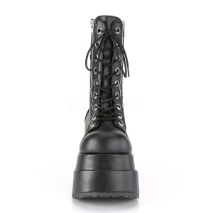 Black Leatherette 11,5 cm BEAR-265 demonia ankle boots platform