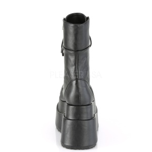 Black Leatherette 11,5 cm BEAR-265 demonia ankle boots platform