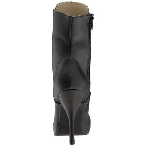 Black Leatherette 12,5 cm EVE-106 big size ankle boots womens