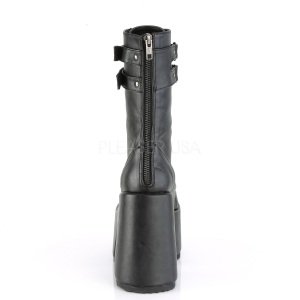 Black Leatherette 13 cm CAMEL-250 demonia ankle boots platform