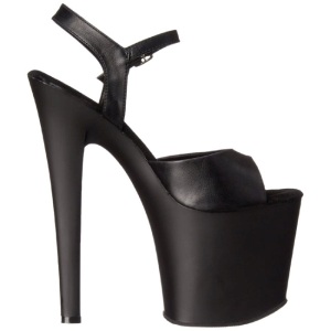 Black Leatherette 19 cm Pleaser TABOO-709 High Heels Platform