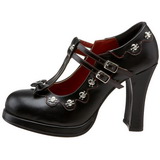 Black Matte 10,5 cm CRYPTO-06 Goth Platform Pumps Shoes