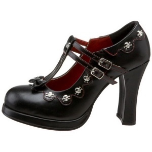 Black Matte 10,5 cm CRYPTO-06 Goth Platform Pumps Shoes