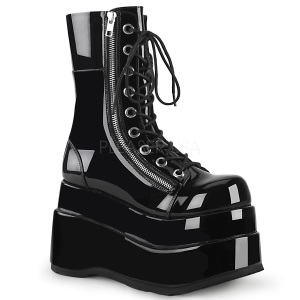 Black Patent 11,5 cm BEAR-265 demonia ankle boots platform