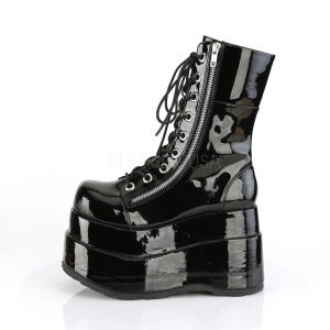 Black Patent 11,5 cm BEAR-265 demonia ankle boots platform