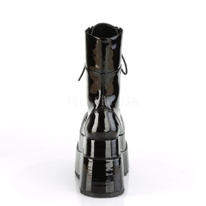 Black Patent 11,5 cm BEAR-265 demonia ankle boots platform