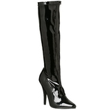 Black Patent 13 cm Pleaser SEDUCE-2000 Women Knee Boots