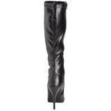 Black Pu 13 cm Pleaser SEDUCE-2000 Women Knee Boots