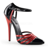 Black Red 15 cm DOMINA-412 Womens Shoes with High Heels