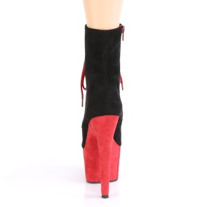 Black Red 18 cm ADORE-1020FSTT Exotic pole dance ankle boots