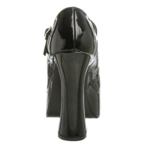 Black Shiny 13 cm DOLLY-50 Mary Jane Platform Pumps