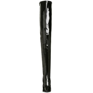 Black Shiny 13 cm SEDUCE-3063 overknee high heel boots