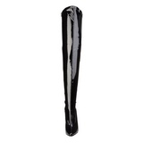 Black Shiny 15 cm DOMINA-3000 High Heeled Overknee Boots