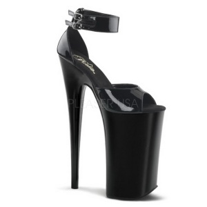 Black Shiny 25,5 cm Pleaser BEYOND-089 High Heels Platform