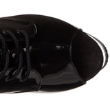 Black Transparent 18 cm ADORE-1021 womens platform soled ankle boots