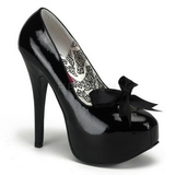 Black Varnish 14,5 cm Burlesque TEEZE-12 Womens Shoes with High Heels