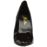Black Varnished 13 cm SEDUCE-420 pointed toe pumps high heels