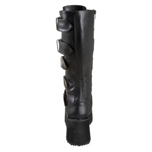 Black Vegan 8,5 cm TRASHVILLE-518 demonia boots - unisex platform boots
