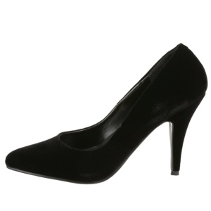 Black Velvet 10 cm VANITY-420 pointed toe pumps high heels