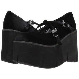 Black Velvet 11,5 cm KERA-10 lolita platform shoes