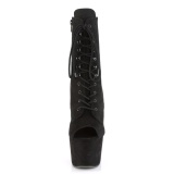 Black faux suede 18 cm ADORE-1021FS Pole dancing ankle boots