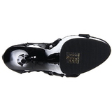 Black gladiator 15 cm DELIGHT-682 High Heeled Sandal Shoes