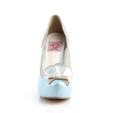 Blu 11,5 cm retro vintage BETTIE-20 Pinup scarpe décolleté con plateau nascosto