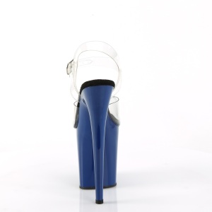 Blu 20 cm FLAMINGO-808 Plateau Tacchi Alti a Spillo