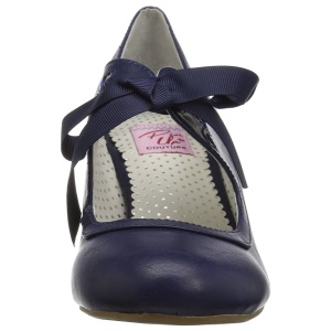 Blu 6,5 cm WIGGLE-32 retro vintage scarpe dcollet maryjane tacco spesso