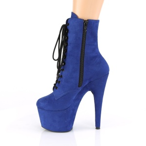 Blu Ecopelle 18 cm ADORE-1020FS stivaletti con stringati