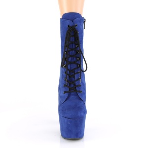 Blu Ecopelle 18 cm ADORE-1020FS stivaletti con stringati