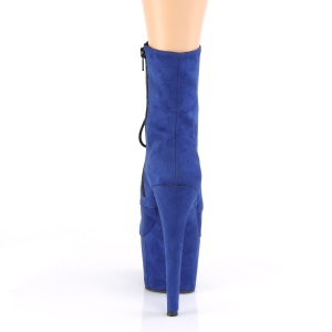 Blu Ecopelle 18 cm ADORE-1020FS stivaletti con stringati