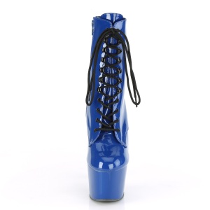 Blu Verniciata 18 cm ADORE-1020 stivaletti con plateau donna