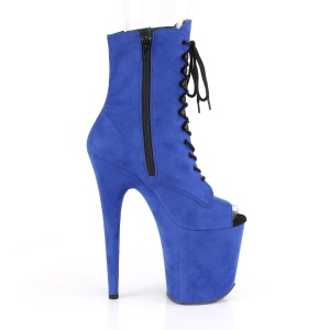 Blu faux suede 20 cm FLAMINGO-1021FS stivaletti da pole dance