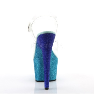 Blu scintillare 18 cm Pleaser ADORE-708OMBRE scarpe con tacchi da pole dance