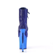 Blu strass stivaletti pleaser con plateau e tacco 20 cm FLAMINGO-1020CHRS