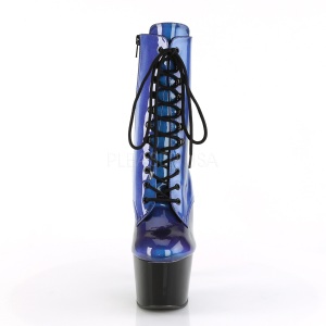 Blue Patent 18 cm ADORE-1020SHG Pole dancing ankle boots