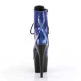 Blue Patent 18 cm ADORE-1020SHG Pole dancing ankle boots