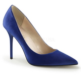 Blue Satin 10 cm CLASSIQUE-20 pointed toe stiletto pumps